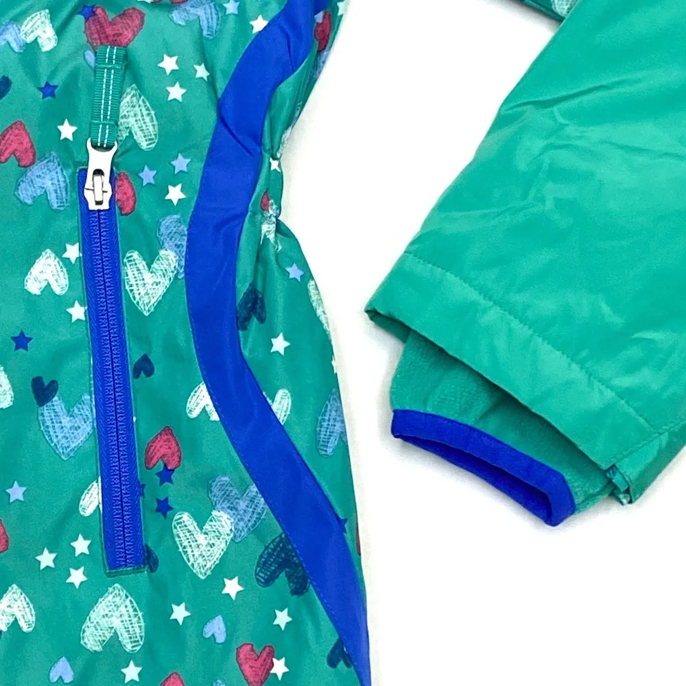 Lands End Youth Girls Winter Jacket & Snow Bib Bundle